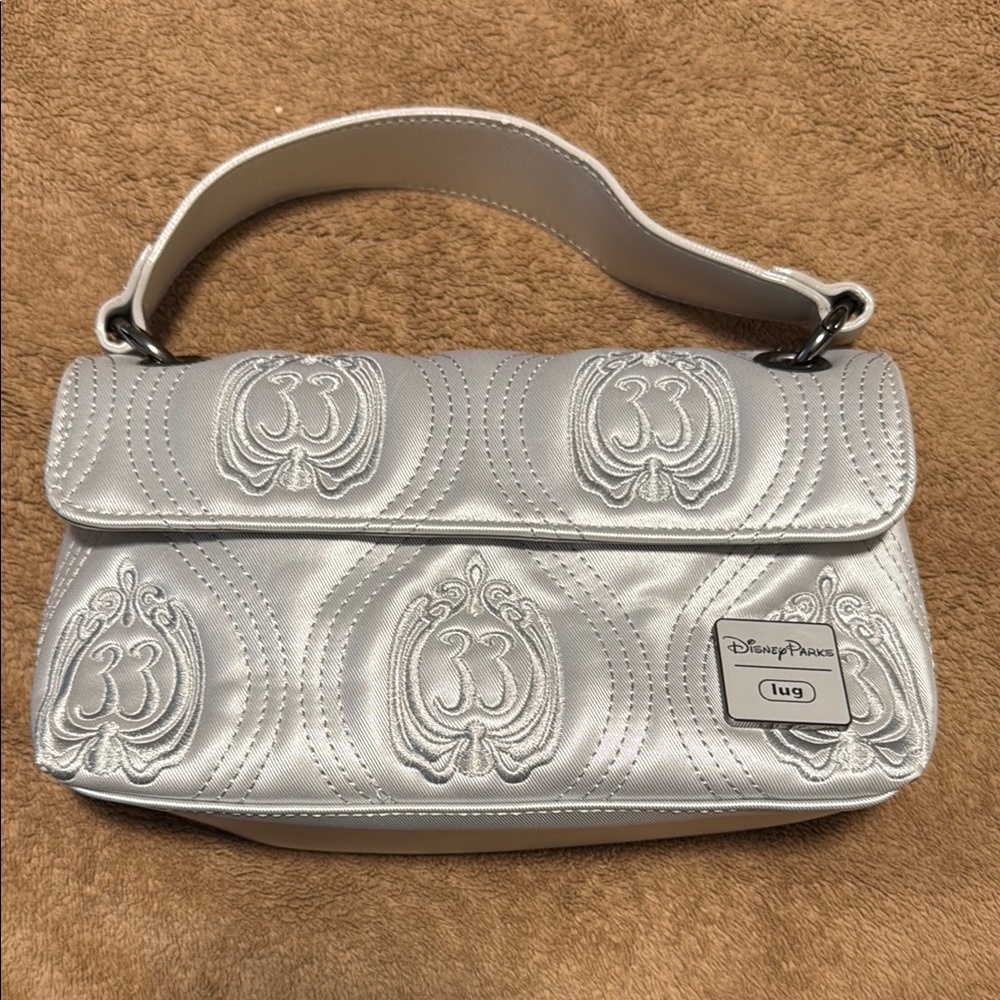 Lug Disney Club 33 Silver Shoulder Bag with Embossed Design